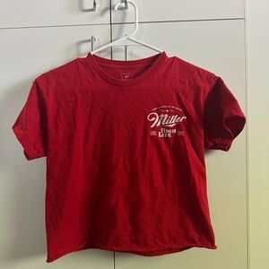 red miller crop top